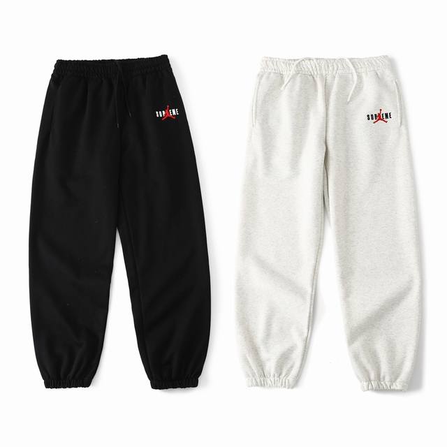 乔丹卫衣 卫裤 Supreme X Jordan Aj联名款 Fw24 Hooded Sweatshirt 抓绒卫衣 帽衫 运动帽衫 休闲裤 时隔9年，Supr