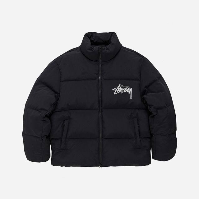 Stussy 斯图西韩国限定保暖拉链立领羽绒棉服面包服 男女同款 一整衣将近3斤沉 高达750充棉量 全网最ok超厚超保暖 店主北方人亲自评测 大大解决了南方不