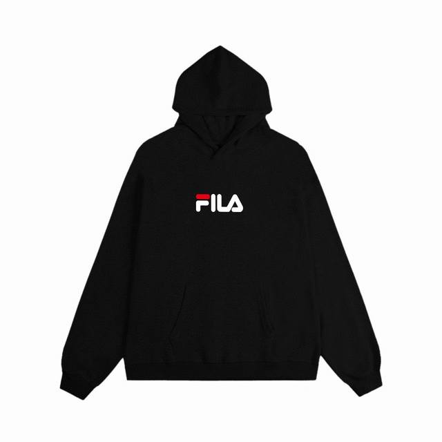 高品质 Fila 斐乐经典小标情侣加绒连帽卫衣 商品参数： 面料采用重磅500克华棉 质量天花板 摸到手就是沉甸甸的感觉 衣服双层使衣服更加保暖 市场都是一层内