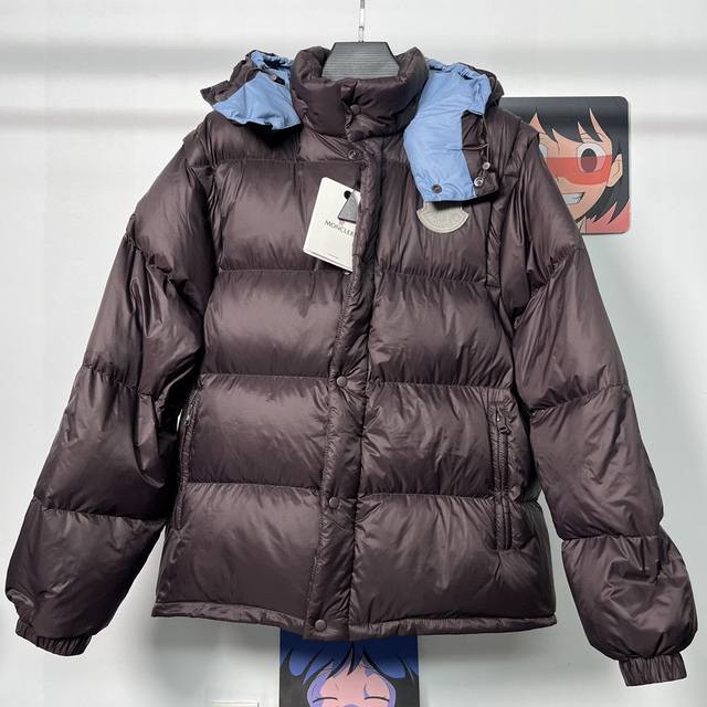 2024Ss Moncler 蒙口可拆卸羽绒服 特级羽绒moncler Cyclone二合一羽绒夹克外套. 鹅绒填充，小码填充 克，一件轻松过冬. 可变 夹克