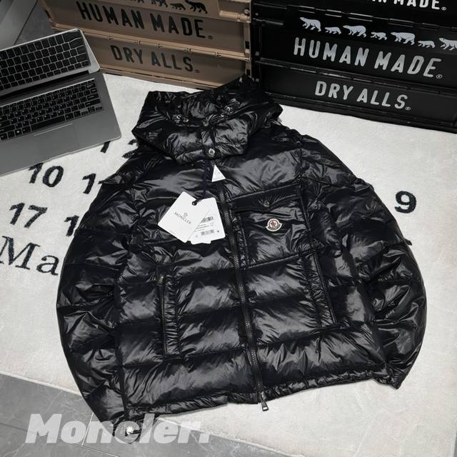 售后到年底 發 -Moncler盟可睐 Fw23 Wollaston口袋连帽短款羽绒服 蒙口滑雪季羽绒服 Maya 玛雅升级版 可拆卸帽子 男女同款 情侣款 -