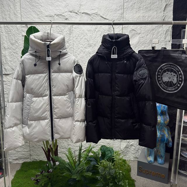 售后到年底 Panda版本！ #代购级 赠送专柜vip手袋袋 退换丢失-10 Canada Goose“” 2024限定新款crofton泡芙羽绒服 纯广检80