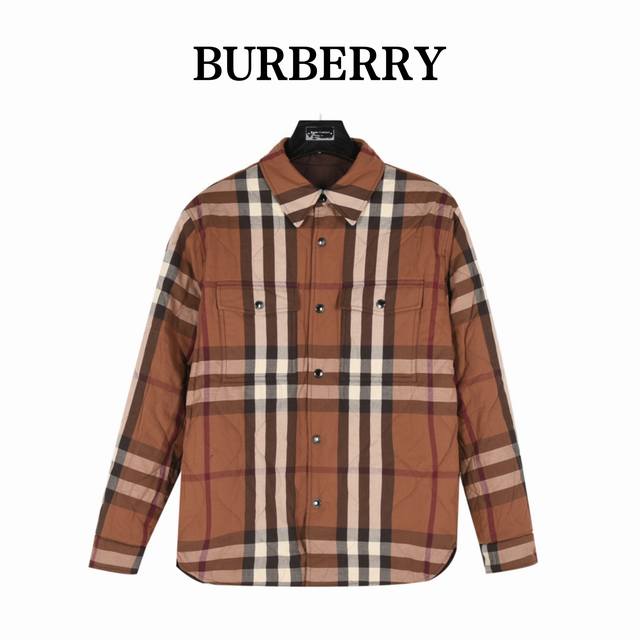 Burberry 巴宝莉 凹形下摆格纹双面棉服外套 贸易渠道稀出，海外精品限量销售。户外产品的典范，这款夹棉外套兼备温暖且轻盈的特质。 最新款专柜同款首发，超正