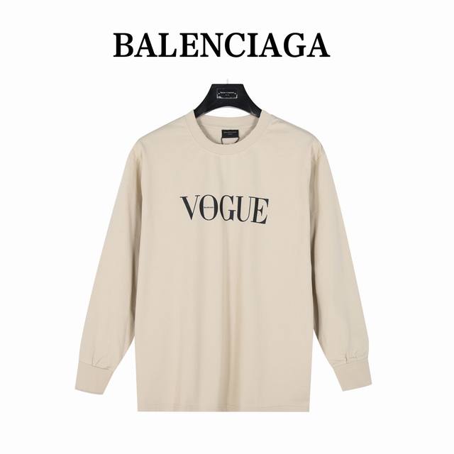 Balenciaga巴黎世家 X Vogue 联名 后背灯塔水洗破洞长袖t恤 购入原版对版操作今年新发售的可乐区别往年。领口，肩处，袖口，下摆均采用破洞工艺处理