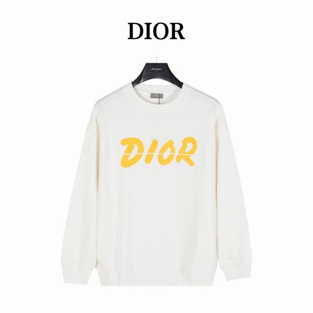 Dior 迪奥 24Fw 字母logo发泡印花圆领卫衣 面料采用420克重双股大毛圈面料，定制32支螺纹，成衣两遍水洗处理， 面料舒适亲肤无异感，定制定染面料，