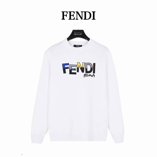 Fendi 芬迪趣味动漫字母圆领卫衣 男女同款全新美学灵感趣味设计,渠道性质精品。让整体造型设计更加优雅时尚，今夏最火系列，无数明星潮人追捧。裁剪工艺细节处理工