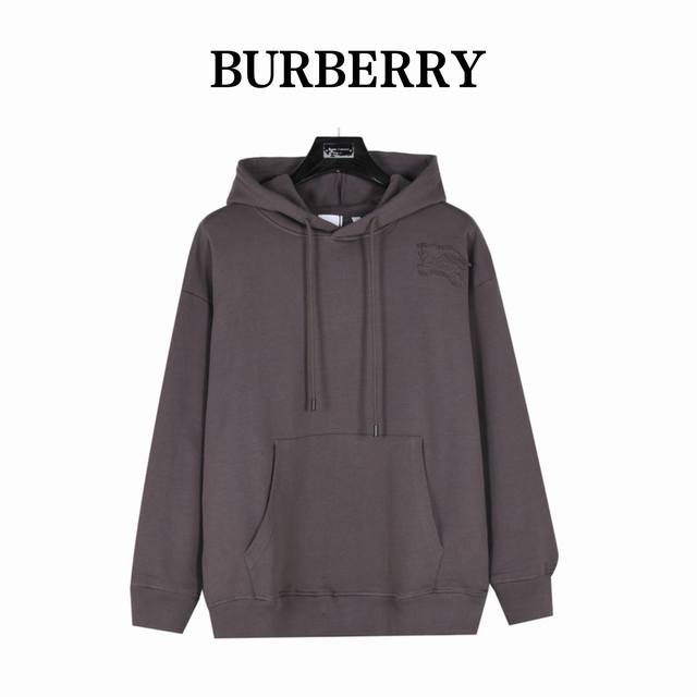 Burberry 巴宝莉 24Fw 战马骑士贴布套装连帽卫衣 Burberry 新一季产品战马刺绣回归 左肩位置外面处有同色系马术骑士微标 Ekd 贴花100%