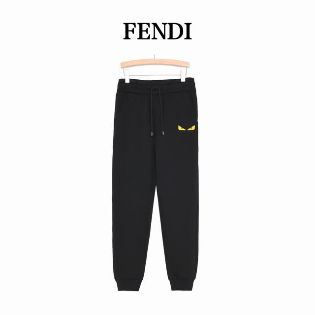 Fendi 芬迪 牙刷绣眼睛小怪兽加绒长裤 采用480G加绒纯棉毛圈面料，芬迪家今年顶级面料！拿到手第一触感真心被折服， 芬迪大厂订单专柜原版的面料特殊资源渠道