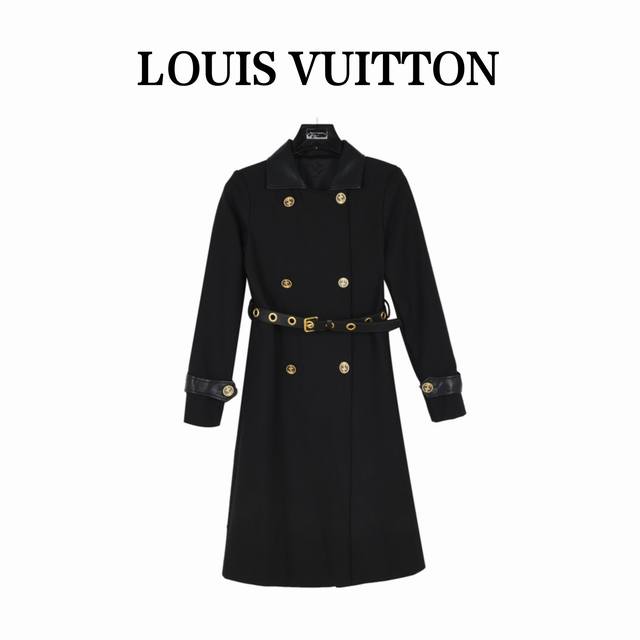 Louis Vuitton 路易威登 24走秀款 航海系列羊毛腰带外套长风衣 南油高定女款 年度重磅 南油高货 整衣原版1:1高端定制复刻打造 耗时6个月呕心沥