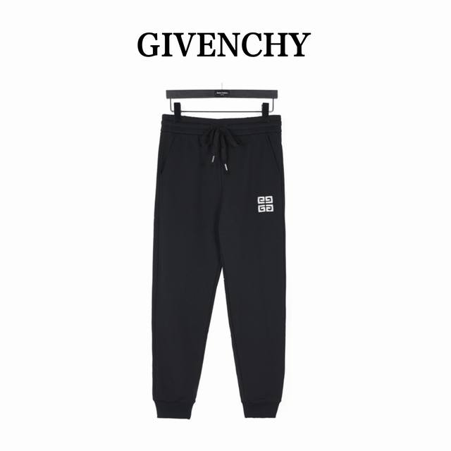 Givenchy 纪梵希 24Fw 刺绣宫格logo棉质卫裤 面料采用400G水洗毛圈棉面料，订染颜色后整蚀毛处理，对照原版做丝滑超柔处理， 布面肌理股线清晰明