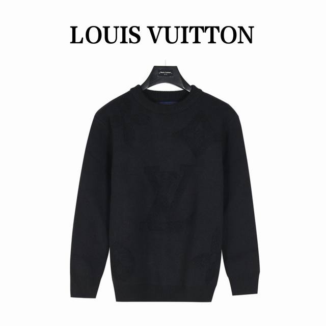 Louis Vuitton 路易威登 24Fw 暗纹老花四叶草大logo嵌花套头毛衣 爆款来袭，原12,800购入，本款套头衫取材柔软而厚实的绵羊毛混纺， 以大