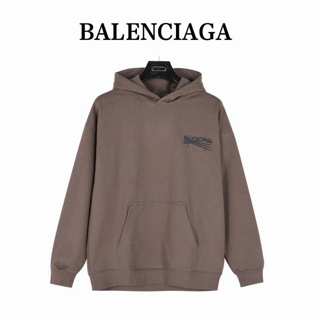 Balenciaga巴黎世家 24Fw 恶搞涂鸦字母logo印花连帽卫衣 Chicago街头设计师联名款 面料：面料采用定制450克水洗毛圈棉面料 下垂感和面料