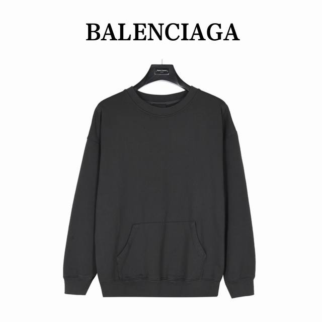 Balenciaga 巴黎世家连体无接缝网址刺绣圆领卫衣 Bal.Com Hoodie大廓形连帽卫衣 采用高克重450G棉质毛圈面料，经洗水工艺，面料柔软亲肤不