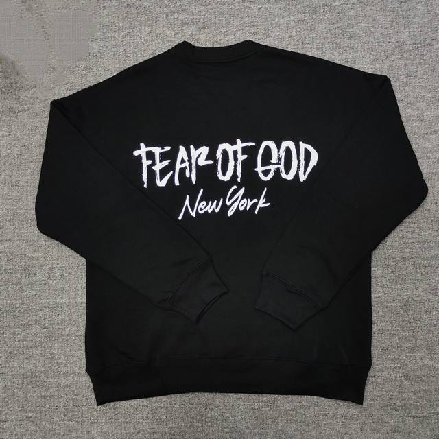 顶级版本fog Crazy Fear Of God Essentials新款涂鸦字母潮牌加绒男女同款情侣连帽卫衣 高品面料采用高端480克面料！丝滑柔顺！不变形