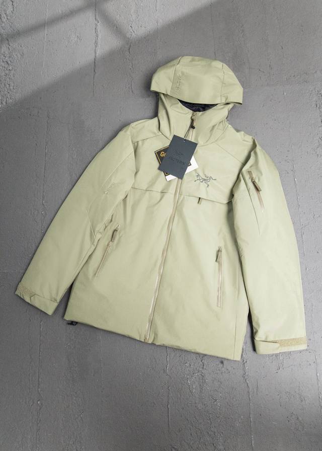 最高版本 国标90绒 可检测 假一赔十 Arc‘Teryx 始祖鸟macai Jacket 正品打版 男女同款小买菜连帽压胶滑雪服冲锋衣羽绒服 正确版本 这款鸟