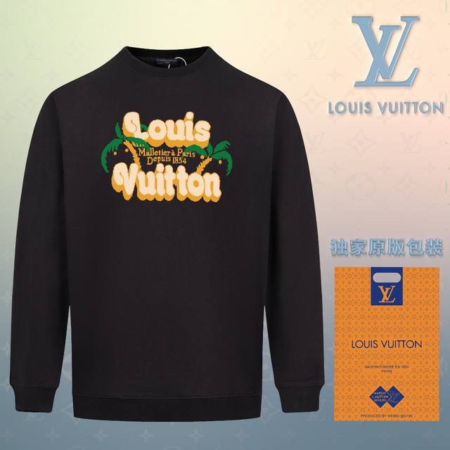 顶级版本 官网品质 配送独家图片原版包装 路易威登 Louis Vuitton 现货秒发 2024秋冬新款毛圈卫衣 搭配重工高端数码3D个性logo印花工艺，设