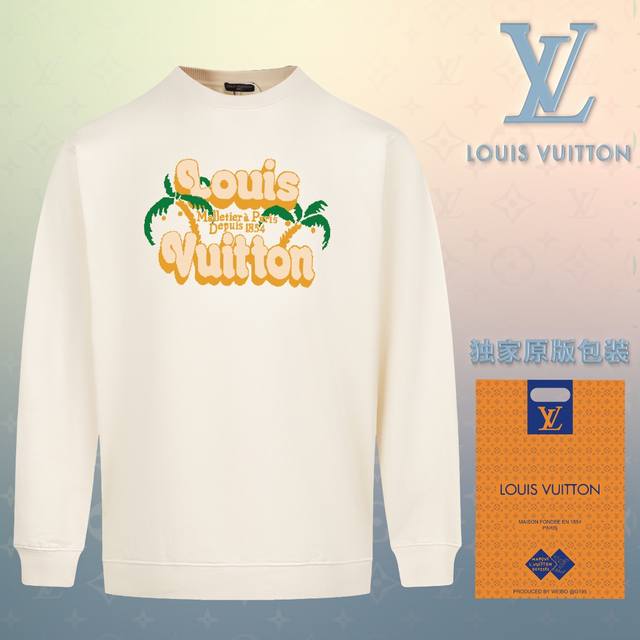 顶级版本 官网品质 配送独家图片原版包装 路易威登 Louis Vuitton 现货秒发 2024秋冬新款毛圈卫衣 搭配重工高端数码3D个性logo印花工艺，设