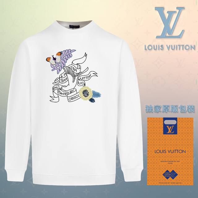 顶级版本 官网品质 配送独家图片原版包装 路易威登 Louis Vuitton 现货秒发 2024秋冬新款毛圈卫衣 搭配重工高端数码3D个性logo印花工艺，设