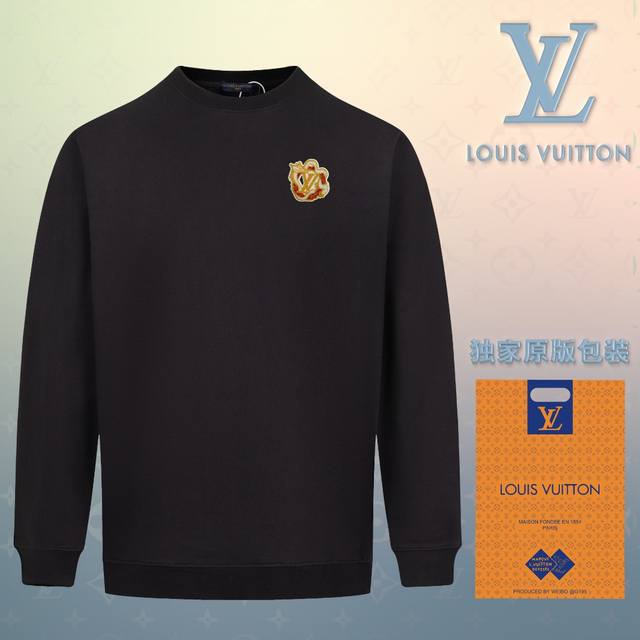 顶级版本 官网品质 配送独家图片原版包装 路易威登 Louis Vuitton 现货秒发 2024秋冬新款毛圈卫衣 搭配重工高端精致刺绣植绒logo定标工艺，设 - 点击图像关闭