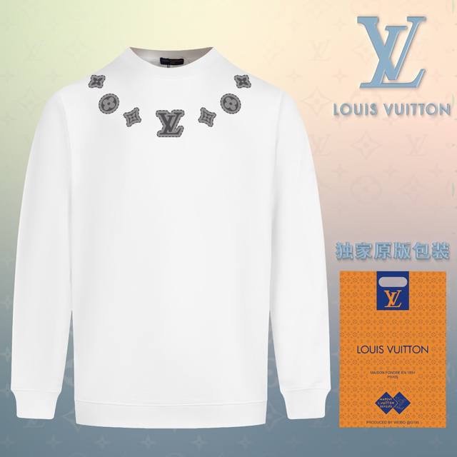 顶级版本 官网品质 配送独家图片原版包装 路易威登 Louis Vuitton 现货秒发 2024秋冬新款毛圈卫衣 搭配重工高端数码3D个性logo印花工艺，设