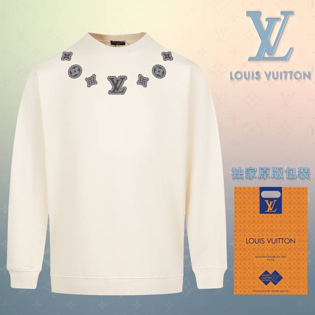 顶级版本 官网品质 配送独家图片原版包装 路易威登 Louis Vuitton 现货秒发 2024秋冬新款毛圈卫衣 搭配重工高端数码3D个性logo印花工艺，设