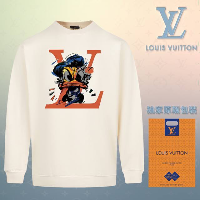 顶级版本 官网品质 配送独家图片原版包装 路易威登 Louis Vuitton 现货秒发 2024秋冬新款毛圈卫衣 搭配重工高端数码3D个性logo印花工艺，设