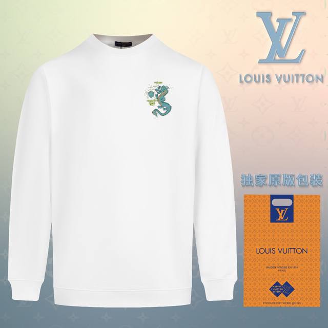 顶级版本 官网品质 配送独家图片原版包装 路易威登 Louis Vuitton 现货秒发 2024秋冬新款毛圈卫衣 搭配重工高端数码3D个性logo印花工艺，设