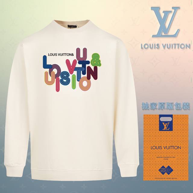 顶级版本 官网品质 配送独家图片原版包装 路易威登 Louis Vuitton 现货秒发 2024秋冬新款毛圈卫衣 搭配重工高端数码3D个性logo印花工艺，设