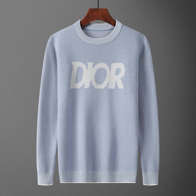 Dior，毛衣 码数:M-Xxxl，面料: 莫代尔.抗起球，颜色:浅蓝色