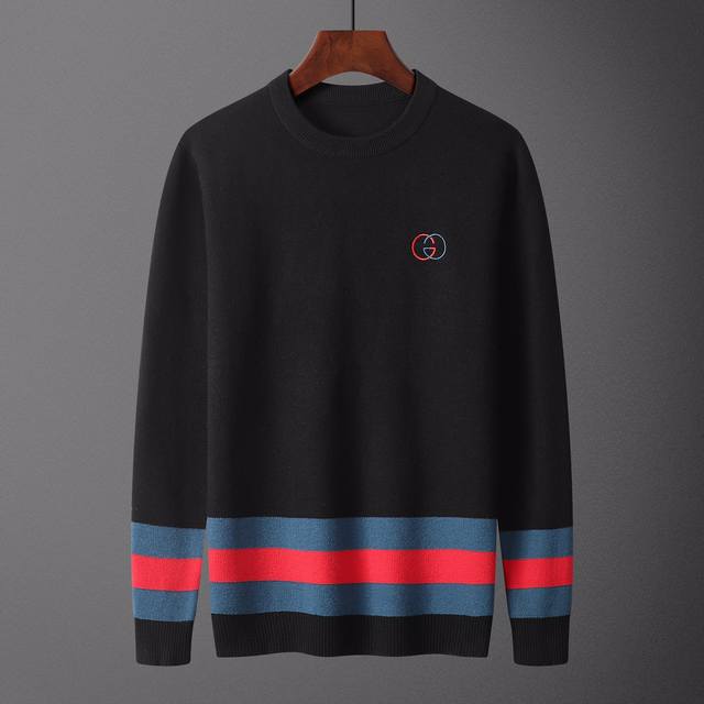 Gucci，毛衣 码数:M-Xxxl，面料: 莫代尔.抗起球，颜色:黑色