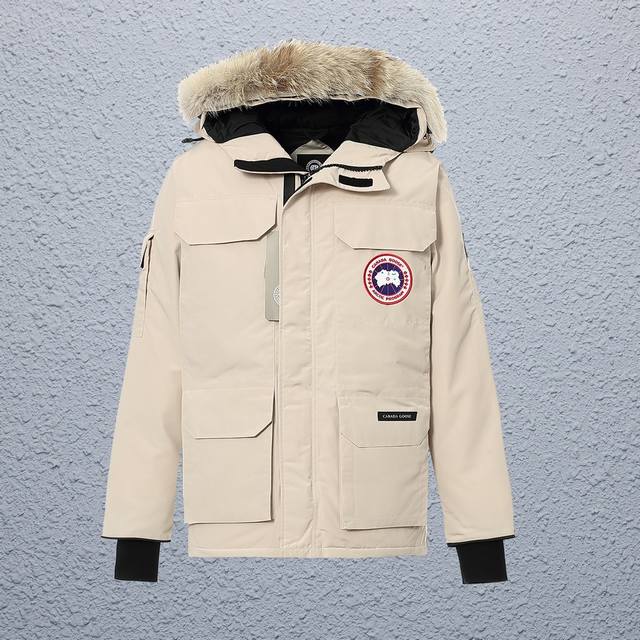 隔天 顶级版本 Nfc芯片狼毛版本 款式：Canada Goose Expedition Parka24新款加拿大鹅远征派克大衣羽绒服 颜色：图片色 尺码：Xs