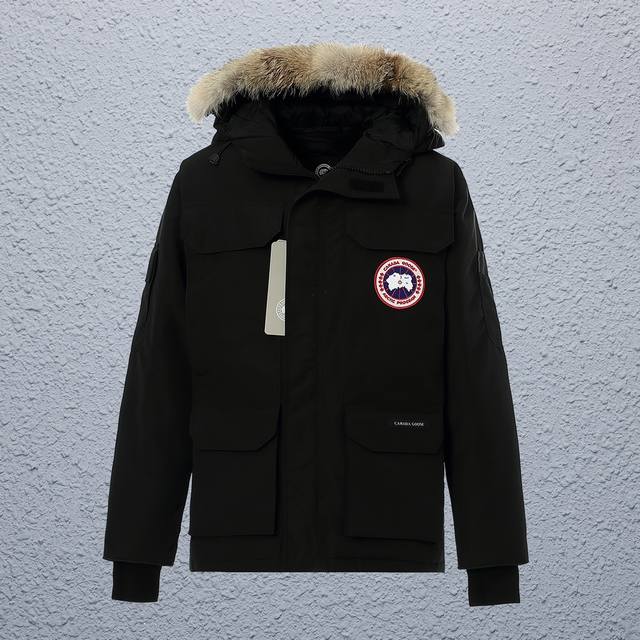 隔天 顶级版本 Nfc芯片狼毛版本 款式：Canada Goose Expedition Parka24新款加拿大鹅远征派克大衣羽绒服 颜色：图片色 尺码：Xs