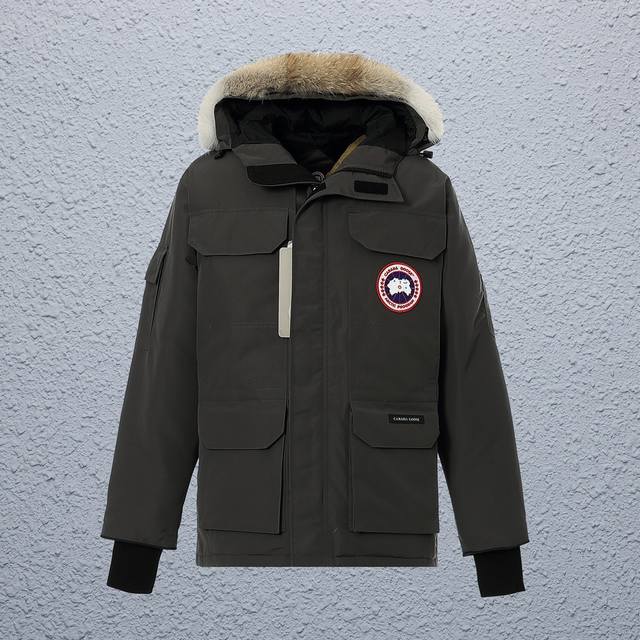 隔天 顶级版本 Nfc芯片狼毛版本 款式：Canada Goose Expedition Parka24新款加拿大鹅远征派克大衣羽绒服 颜色：图片色 尺码：Xs