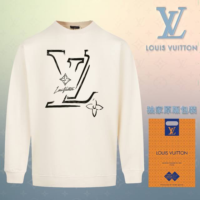 顶级版本 官网品质 配送独家图片原版包装 路易威登 Louis Vuitton 现货秒发 2024秋冬新款毛圈卫衣 搭配重工高端数码3D个性logo印花工艺，设