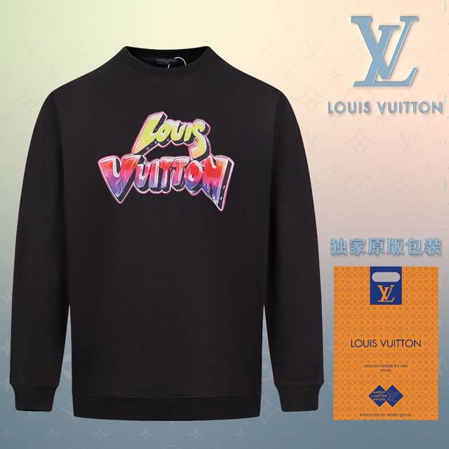 顶级版本 官网品质 配送独家图片原版包装 路易威登 Louis Vuitton 现货秒发 2024秋冬新款毛圈卫衣 搭配重工高端数码3D个性logo印花工艺，设