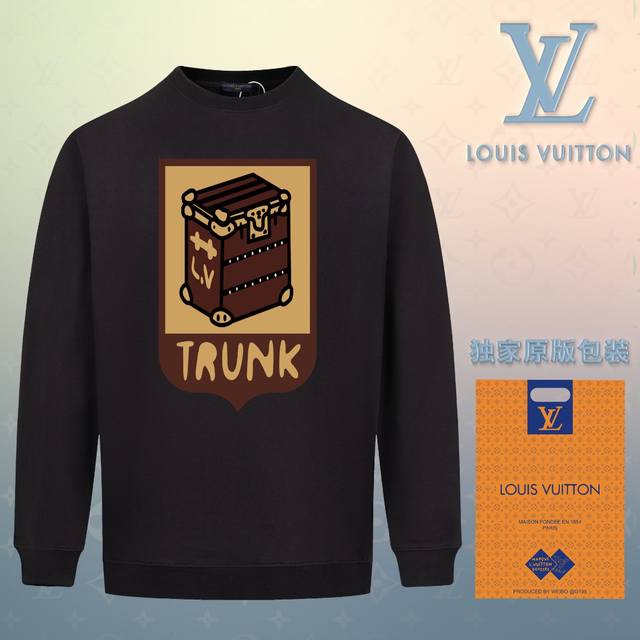 顶级版本 官网品质 配送独家图片原版包装 路易威登 Louis Vuitton 现货秒发 2024秋冬新款毛圈卫衣 搭配重工高端数码3D个性logo印花工艺，设