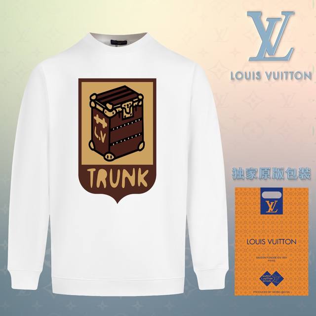 顶级版本 官网品质 配送独家图片原版包装 路易威登 Louis Vuitton 现货秒发 2024秋冬新款毛圈卫衣 搭配重工高端数码3D个性logo印花工艺，设