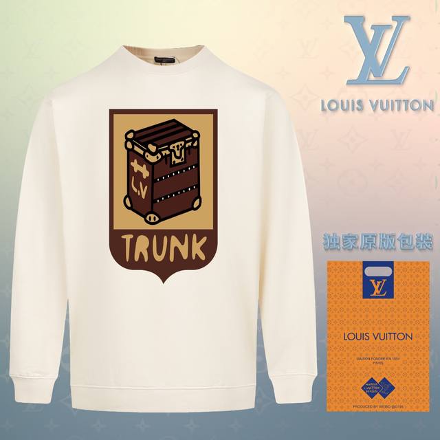 顶级版本 官网品质 配送独家图片原版包装 路易威登 Louis Vuitton 现货秒发 2024秋冬新款毛圈卫衣 搭配重工高端数码3D个性logo印花工艺，设