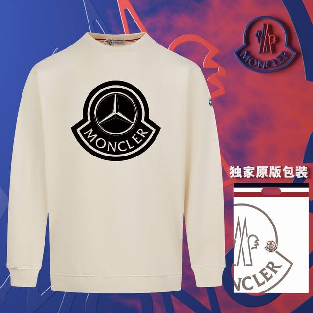 顶级版本 官网品质 配送独家图片原版包装 蒙口 Moncler 现货秒发 2024秋冬新款毛圈卫衣 搭配重工高端数码3D个性logo印花工艺，官网同款订标手臂小