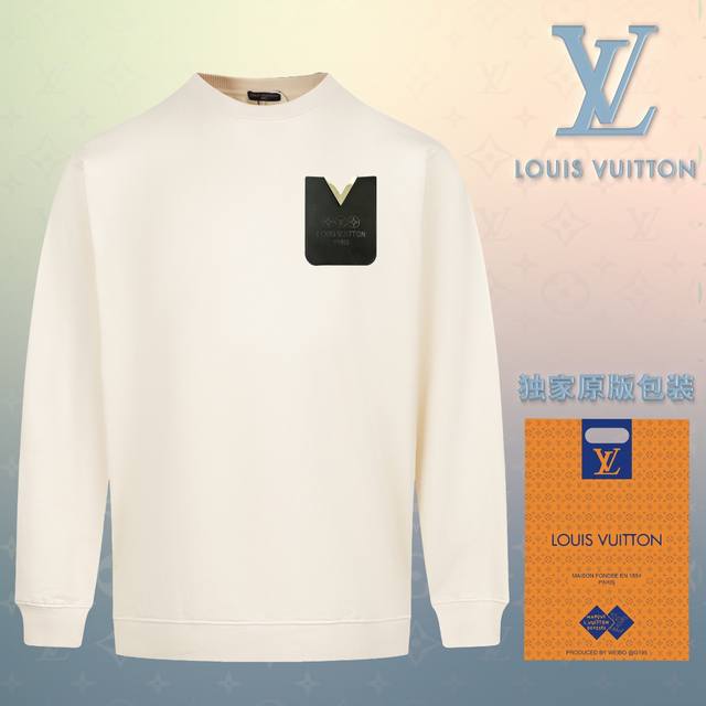 顶级版本 官网品质 配送独家图片原版包装 路易威登 Louis Vuitton 现货秒发 2024秋冬新款毛圈卫衣 搭配重工高端数码立体真皮凹凸工艺logo定标