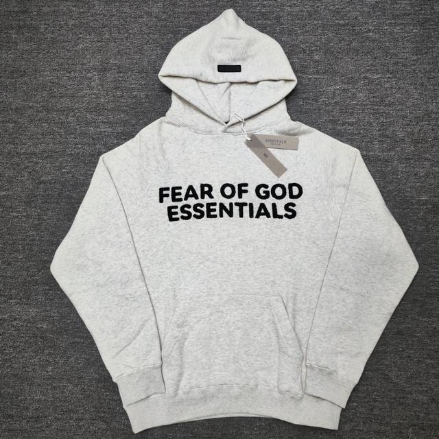 顶级版本fog 毛巾绣字母fear Of God美式重磅essentials潮牌连帽卫衣男女同款 高品面料采用高端460克面料！丝滑柔顺！不变形，不起球！ 三道