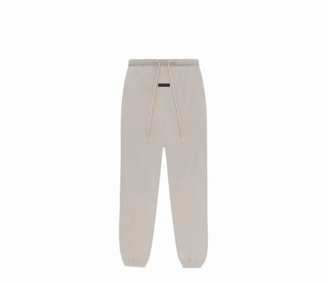 烟云灰 顶级版本fear Of God Essentials Fog云系列小标硅胶logo男女情侣明星同款秋冬长裤卫裤 第八季最新款植绒logo长裤一出，可谓是