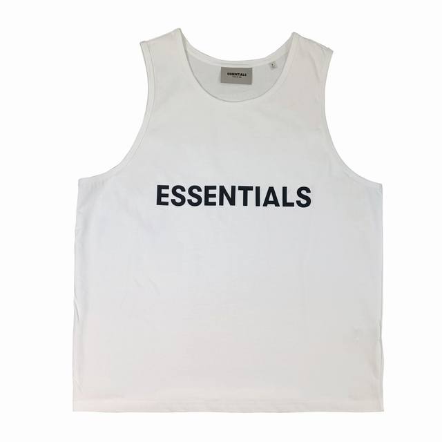 上新 顶级版本fear Of God Essentials Fog 新款胸前硅胶男女明星同款纯棉背心 Essentals 前年年底带来了全新的 “Califor