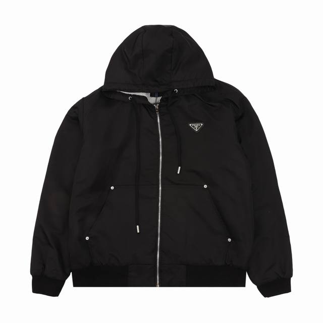 Prada 普拉达prd 羊羔毛连帽外套 Size：Xs-L