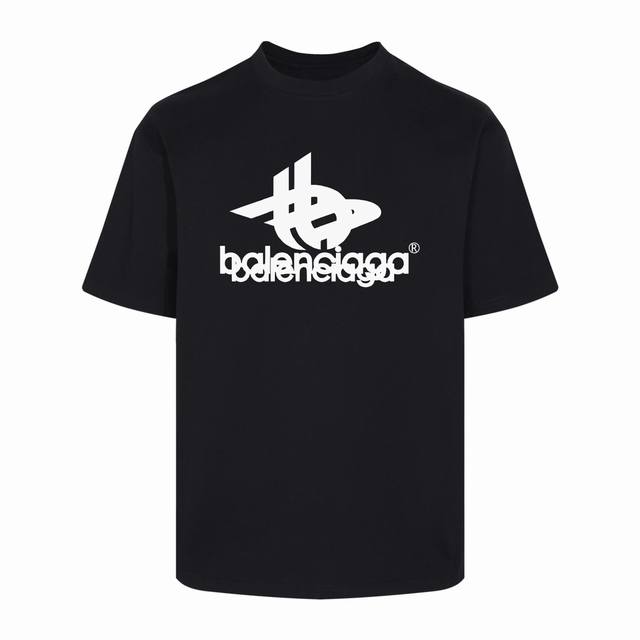 Balenciaga 巴黎世家23Ss 重叠字母logo短袖 纯棉柔软面料 对色定染面料高水平印花工艺简约大气，采用进口水浆材质水浆印花的工作原理接近于染色 宽