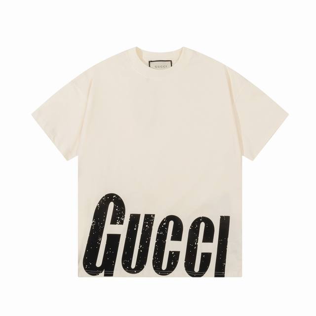 D Gucci 古驰 巴黎世家联名 字母印花 Logo标识精致升级，灵感源自八十年代复古印花 原版面料 官方同款 定制260克同缸染面料 手感非常舒服 春夏最新