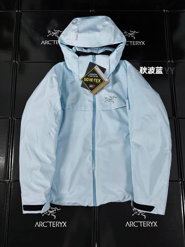 款号r44 顶级版本 帽子可拆卸 Arc'Teryx# 始祖鸟macai Jacket Gore-Tex 连帽羽绒服 防风 防水 保暖 男款滑雪服羽绒服夹克 经