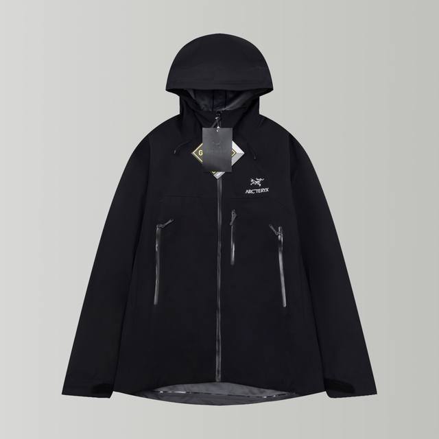 最高版本 Arcteryx Beta Sv始祖鸟硬壳顶级全压胶版本冲锋衣 自购zp打版 所有数据 辅料 全套辅料定制 整衣 腋下ykk双向拉链，五金全部开模定制