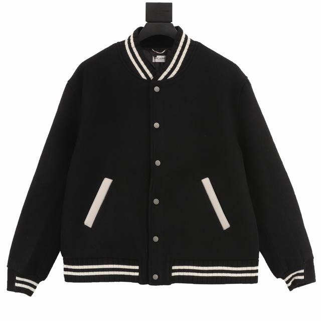 款号y517 Saint Laurent Paris 圣罗兰 后背贴字签名款棒球服外套 渠道精品 潮男潮女zui爱的棒球服夹克，市场各级版本都有 细节一定要对比