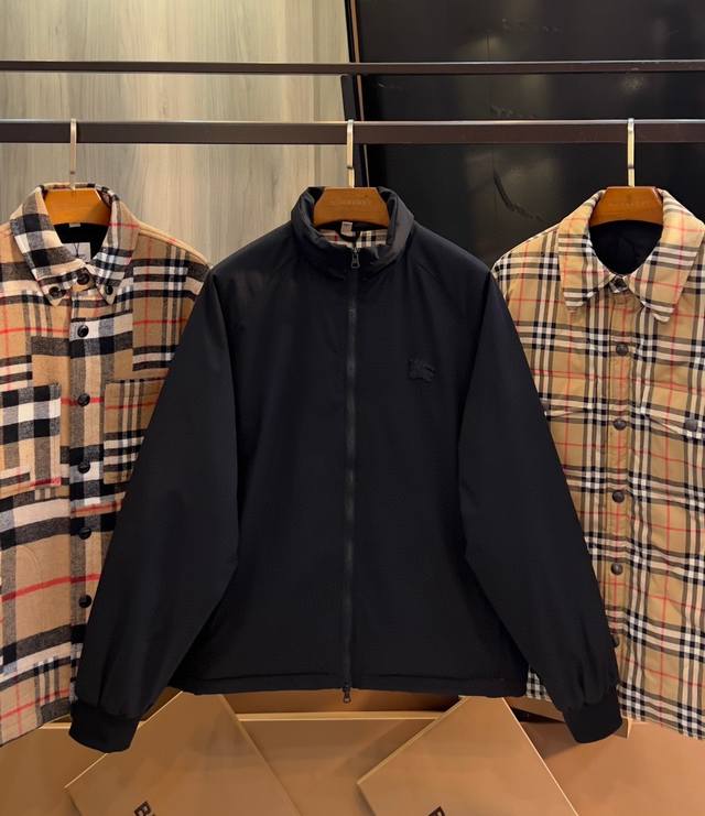 Bur 巴宝莉 Burberry爆款来袭 Vintage 战马小标logo控温棉服夹克外套 2024Ss官网新款，精美工艺 高端版本，专柜定制面料 透气舒适度高